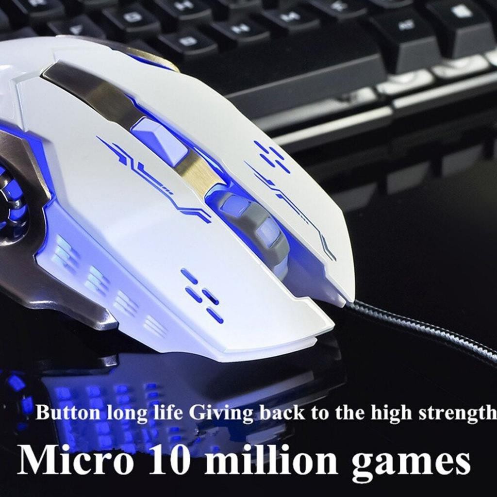 Chuột game thủ cực bền thiết kế độc lạ có LED nhiều màu bh 12 tháng