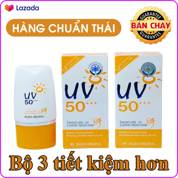 [HCM]Bộ 3 hộp kem chống nắng cho da mặt và body Eliza Helena UV50+++ Thái Lan (30g x 3) giúp chống nắng hiệu quả bảo vệ da khỏi các tác nhân gây hại dưỡng ẩm cho da và làm sáng da