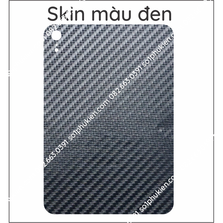 Miếng dán mặt lưng skin carbon iPad Mini 2021 (ipad mini 8.3 inch)