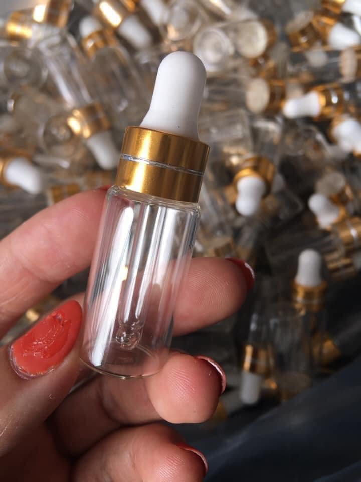 Lọ chiết Serum 5-10ml thủy tinh nắp bóp