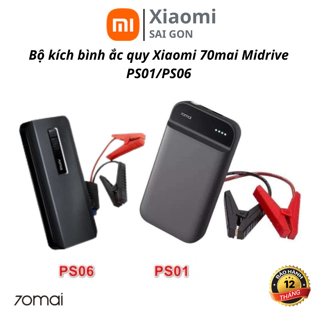Bộ kích điện bình ắc quy xe ô tô Xiaomi 70mai Midrive PS01 PS06
