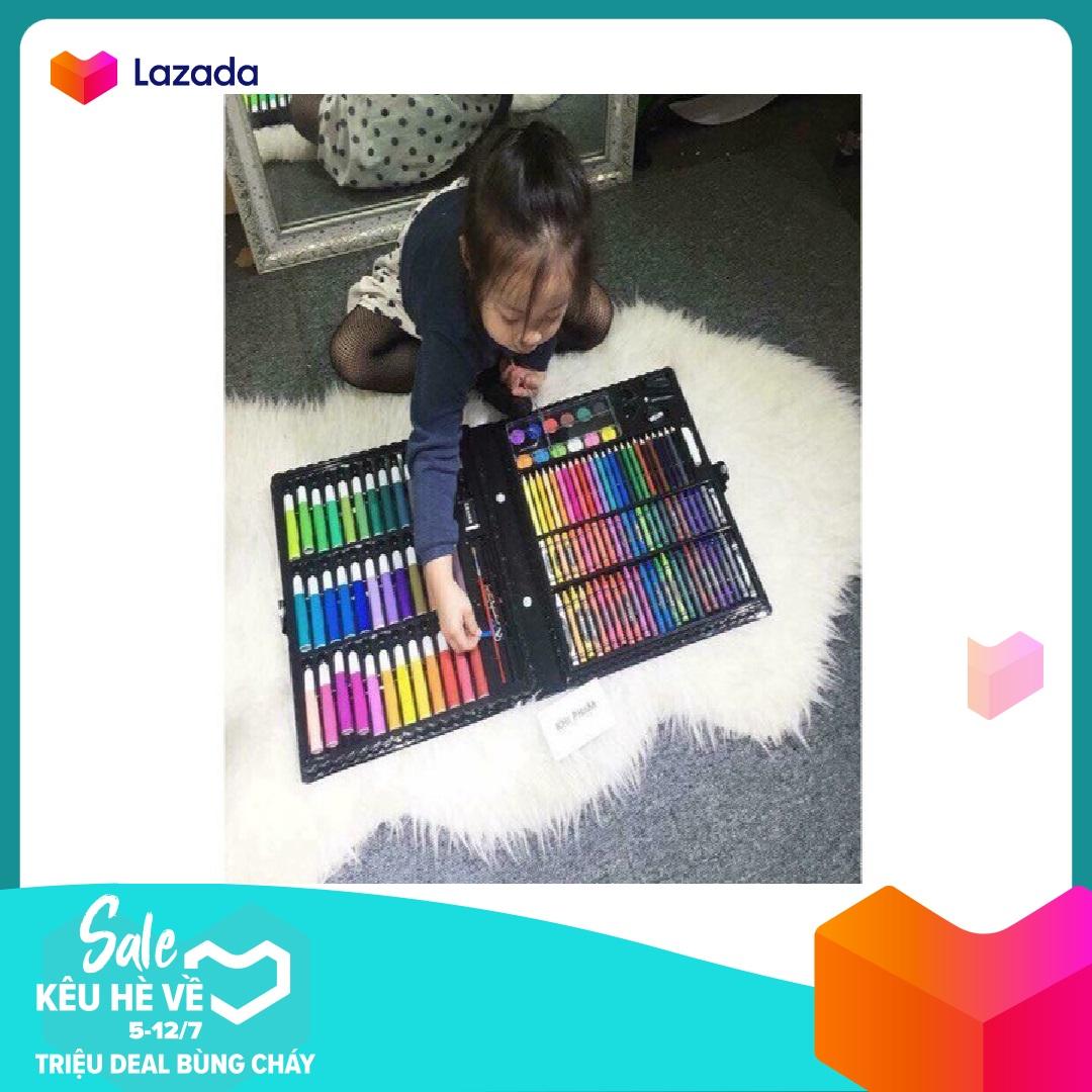 Bộ bút màu vẽ đa năng cho bé, bộ bút chì màu 150 chi tiết cho bé sáng tạo