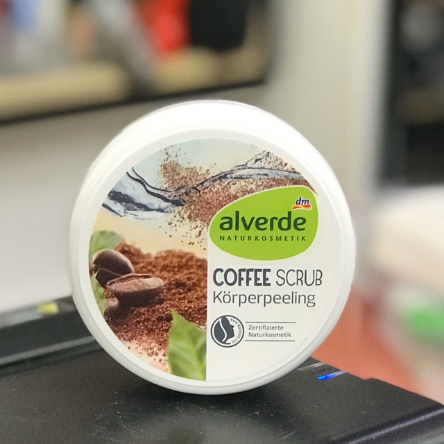 Tẩy da chết body alverde cà phê