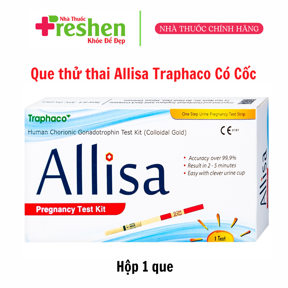 Que thử thai allisa traphaco