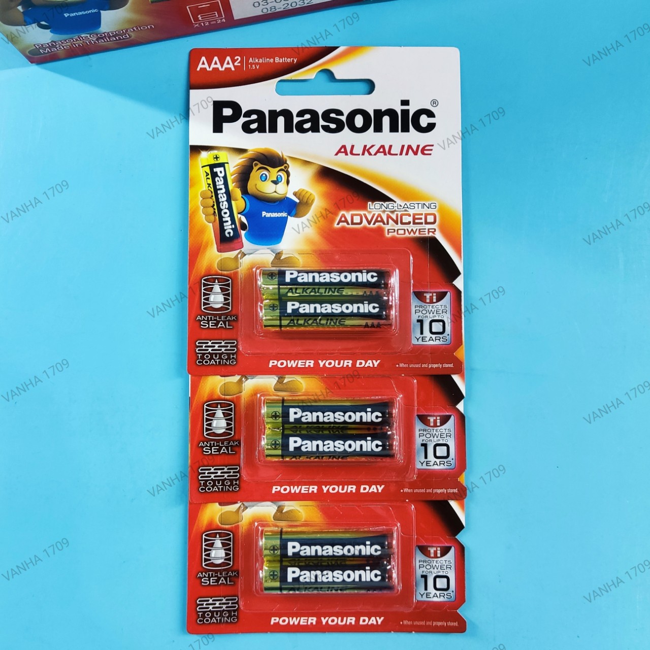 PANASONIC™ [ vỉ 02v ] pin ALKALINE size AA/AAA (cỡ tiểu và đũa) 1.5V