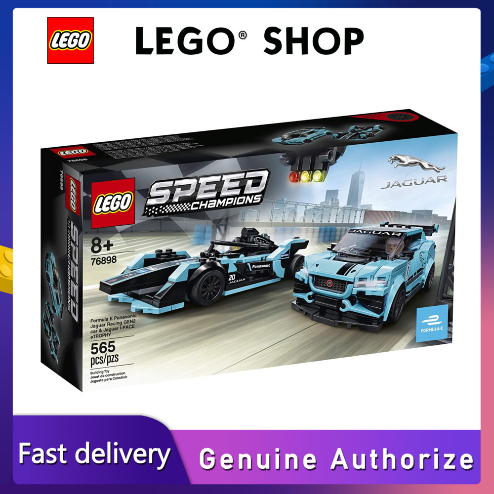 Lego xe đua speed champions formula e panasonic jaguar racing gen2 và bộ phụ kiện xây dựng jaguar i-pace etrophy 76898, mới 2020 đảm bảo chính hãng, lương từ đan mạch
