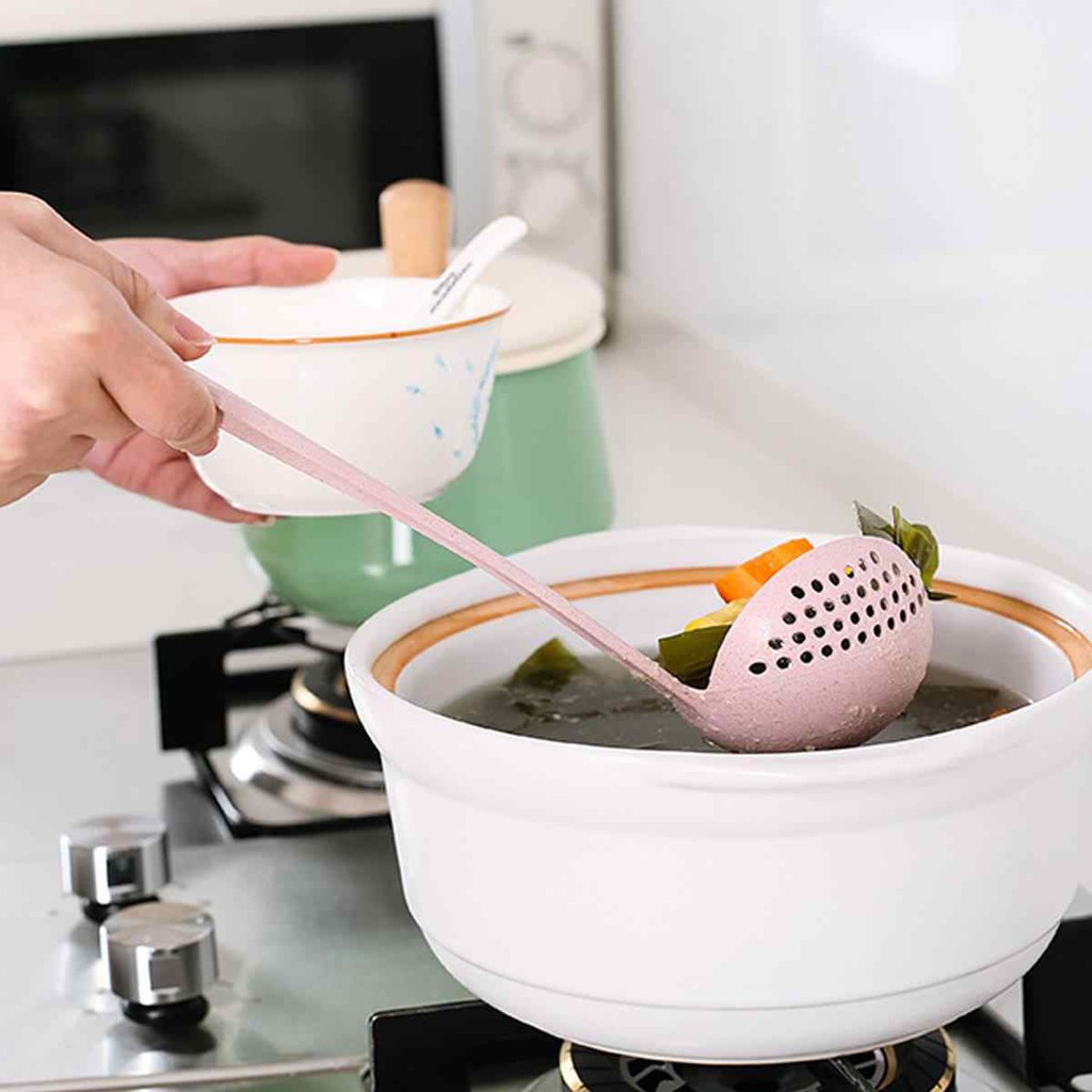 [HÀNG CÓ SẴN] Muỗng Múc Canh, Lẩu Lúa Mạch 2 Trong 1 Đa Năng