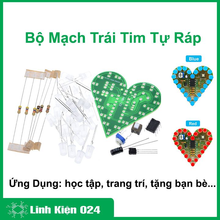 Bộ mạch trái tim mini tự lắp ráp