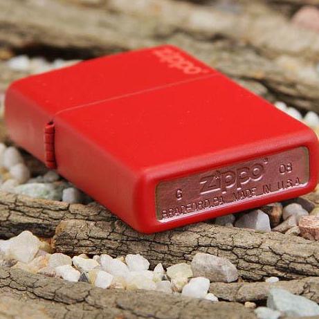 Zippo 233ZL - Zippo Red Matte with Logo