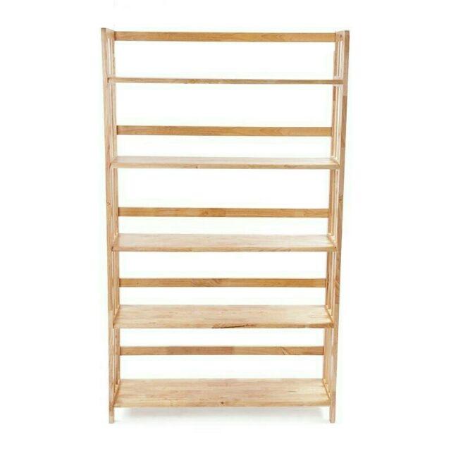 [HCM]Kệ sách gỗ 100cm - 5 tầng