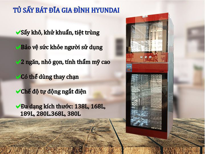 Tủ sấy bát đĩa và khử trùng 168L