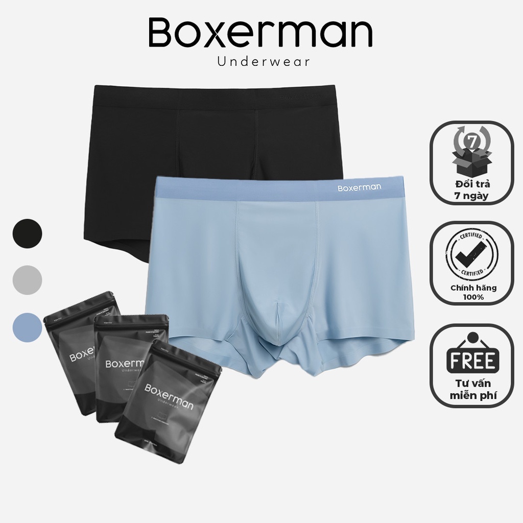Combo 2 quần lót boxer nam PRO FIT trunk polyester cao cấp BOXERMAN