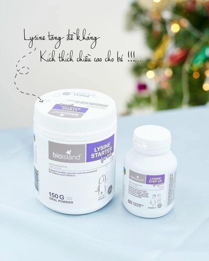 Lysine Starter và Lysine Step Up- BIOISLAND- tăng chiều cao cho bé