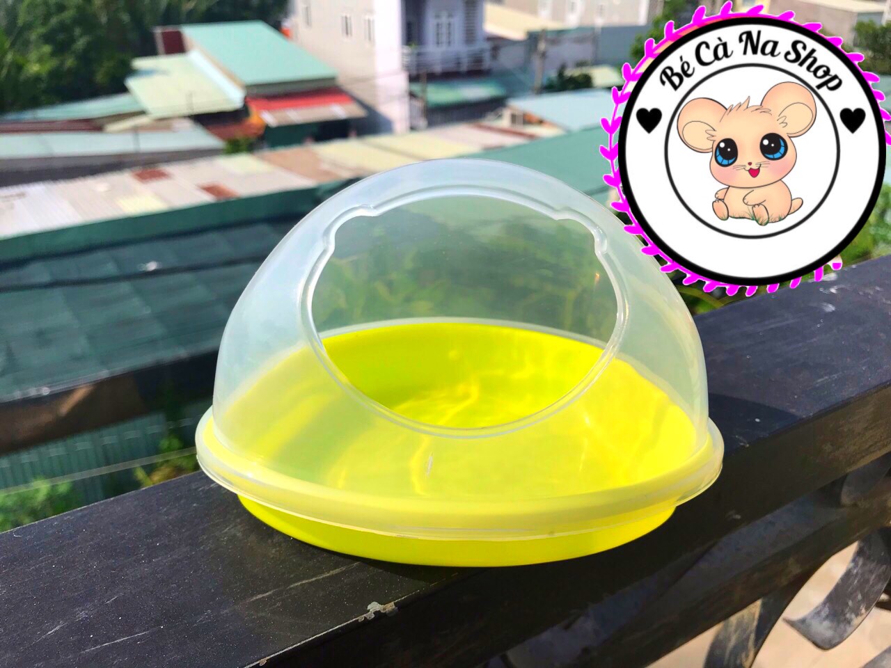 Nhà tắm hình gấu lớn cho hamster (bé cà na)