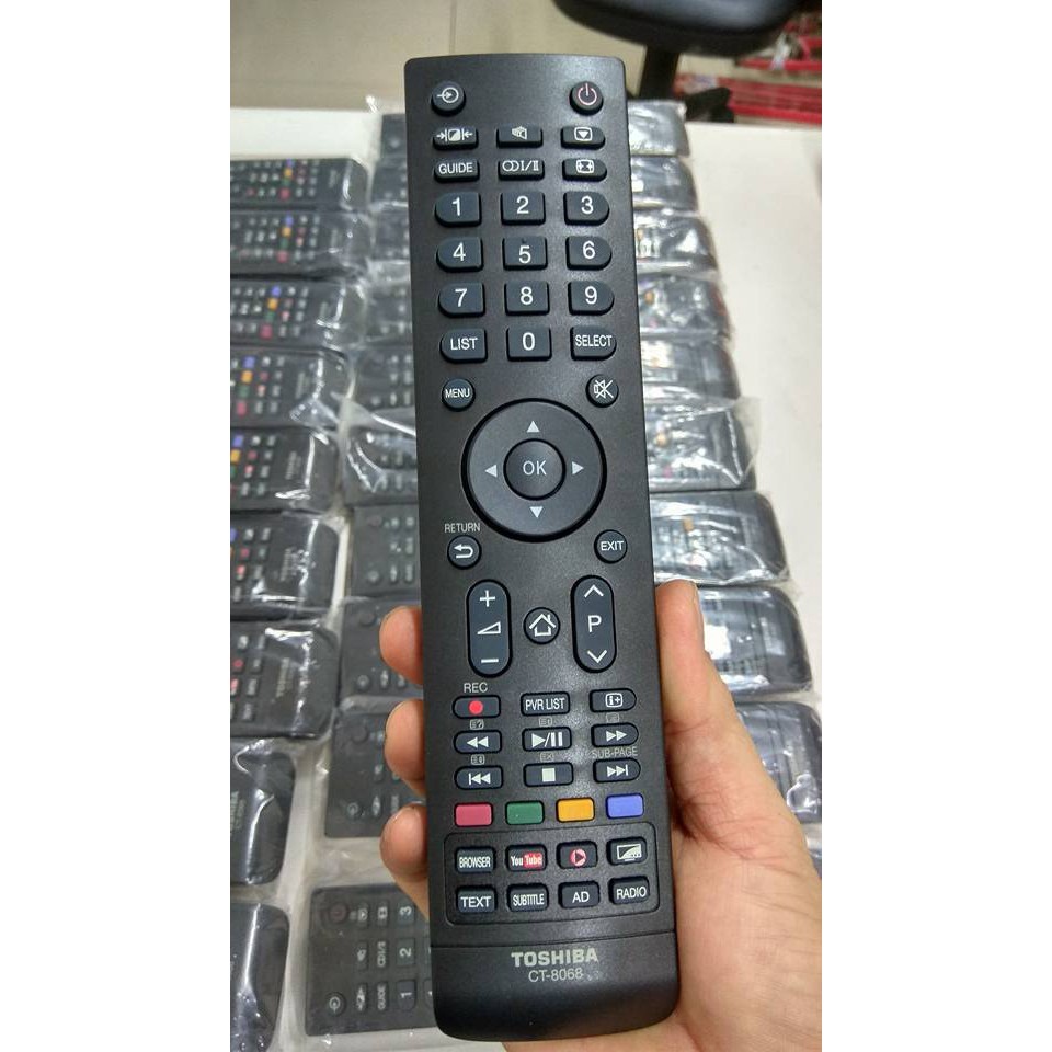 Điều khiển tivi toshiba - remote tivi toshiba ct-8068