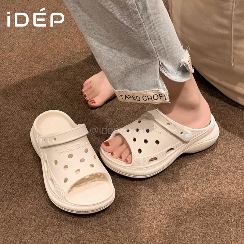 Dép cross sandal đế dày 5cm tăng chiều cao thời trang cho nữ Dép Sandal Nữ Siêu Nhẹ - Sục Y Tá Đế Dày SL071