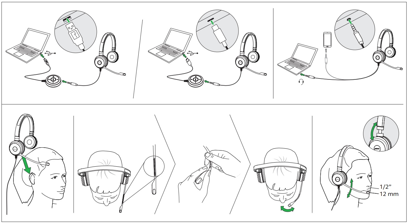 [HEADSET] Tai nghe Jabra Evolve 40 Stereo MS (Type A)