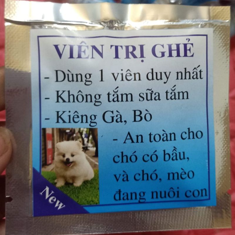 Viên nhai ghẻ..dùng cho cún cưng