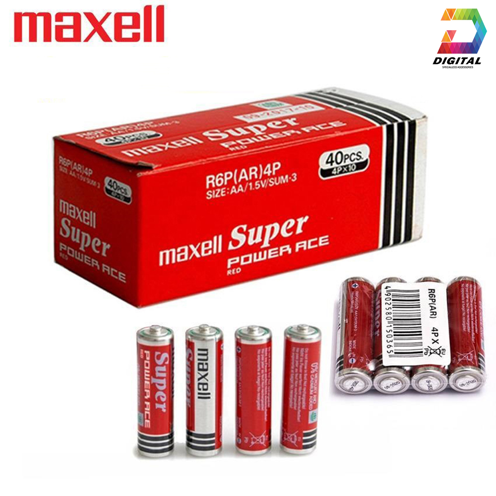 Vỉ 4 Viên Pin Tiểu Maxell AA Chính Hãng