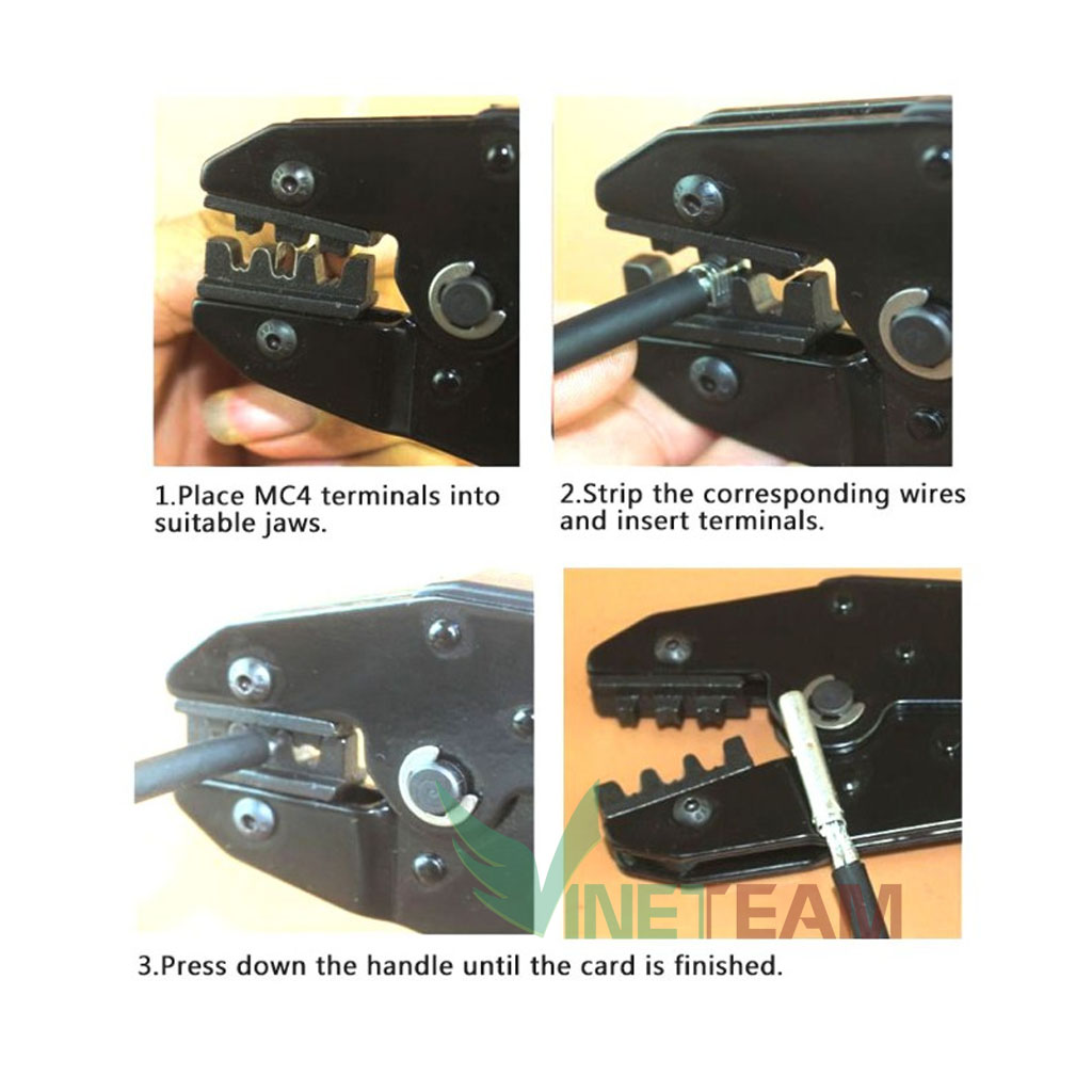 Kìm bấm cos MC4 chuyên dụng cho điện năng lượng mặt trời LY-2546Bd