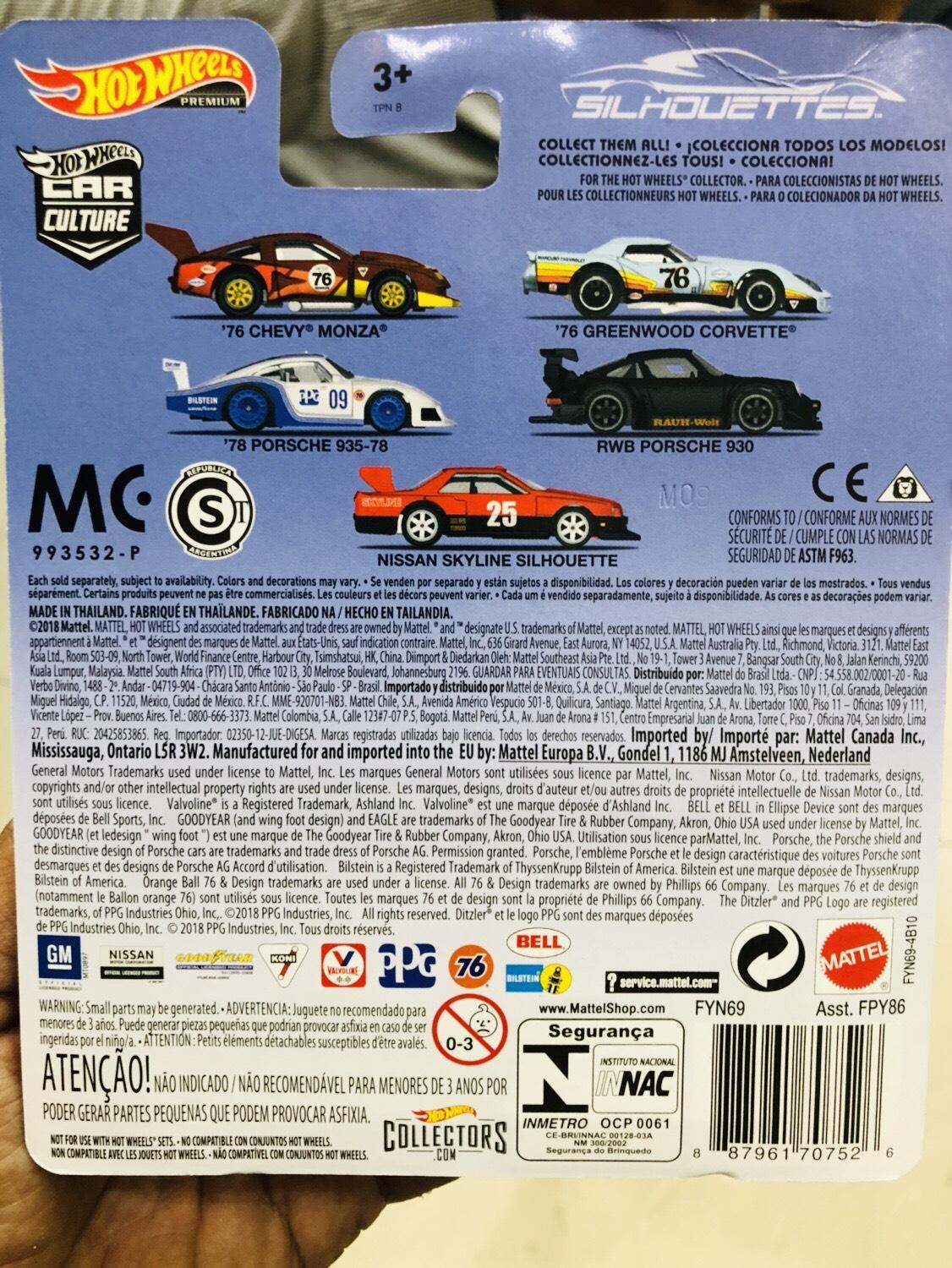 Xe mô hình Hot Wheels 1:64 76 Chevy monza