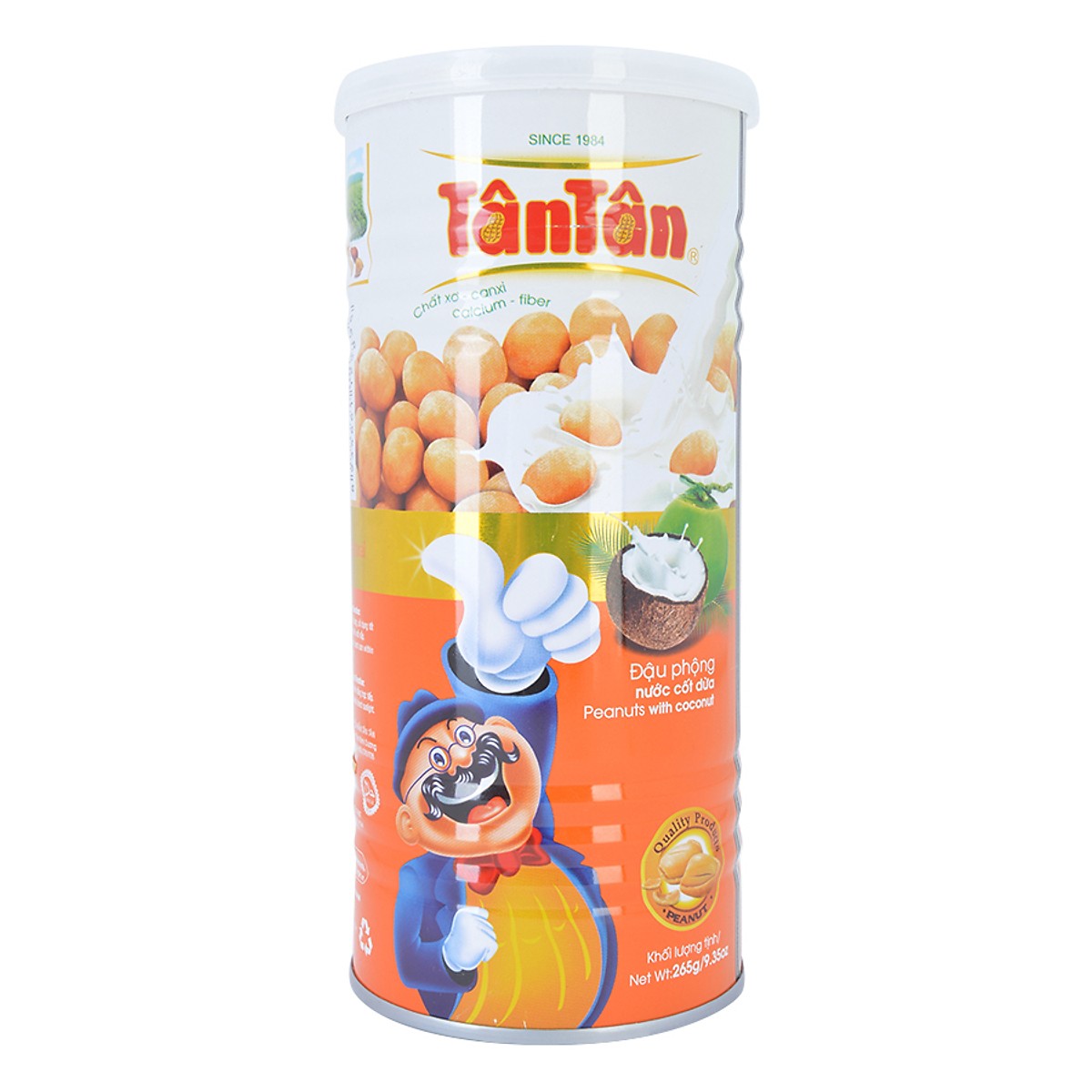 Combo 3 lon Đậu phộng Nước Cốt Dừa Tân Tân 265g