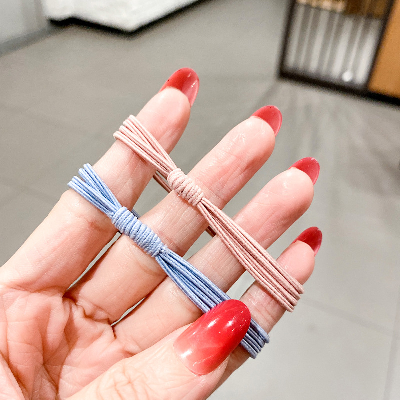 SÉT 10 Dây Cột Tóc 4 Sợi Đơn Giản Siêu Dễ Thương