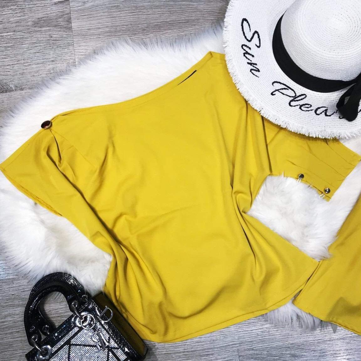 sét áo lệch vai và quần short