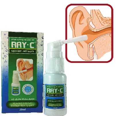 [Kèm quà tặng]RAYC xịt tai - phun sương vệ sinh tai