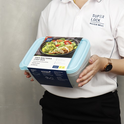 Bộ hộp nhựa Micron Ware đựng thực phẩm Chef box 2000ml - 6076/2 (2 cái/ bộ)