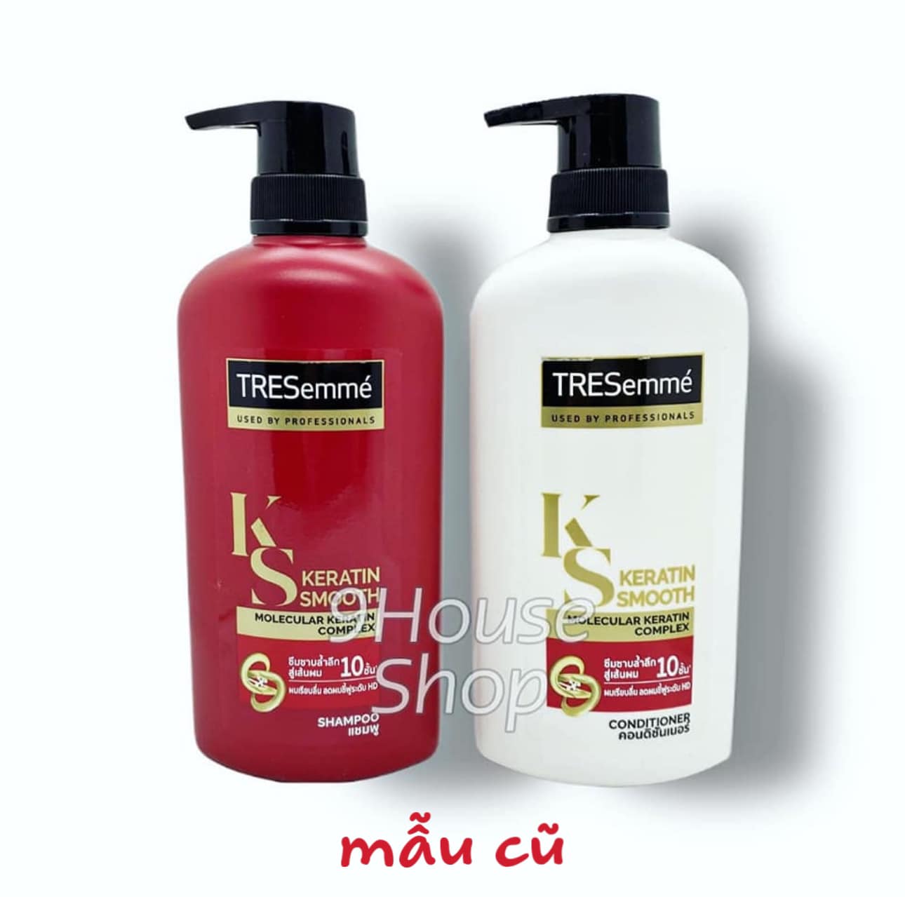 01 Chai Dầu Gội hoặc Xả Tresemme Thái Lan 370ml Keratin Smooth (ĐỎ)