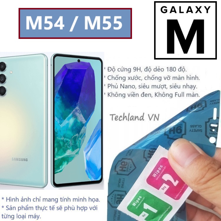 Cường Lực Phủ Nano Samsung M54 / M55 5G - Trong Suốt, Không Full Màn, Không Viền Đen