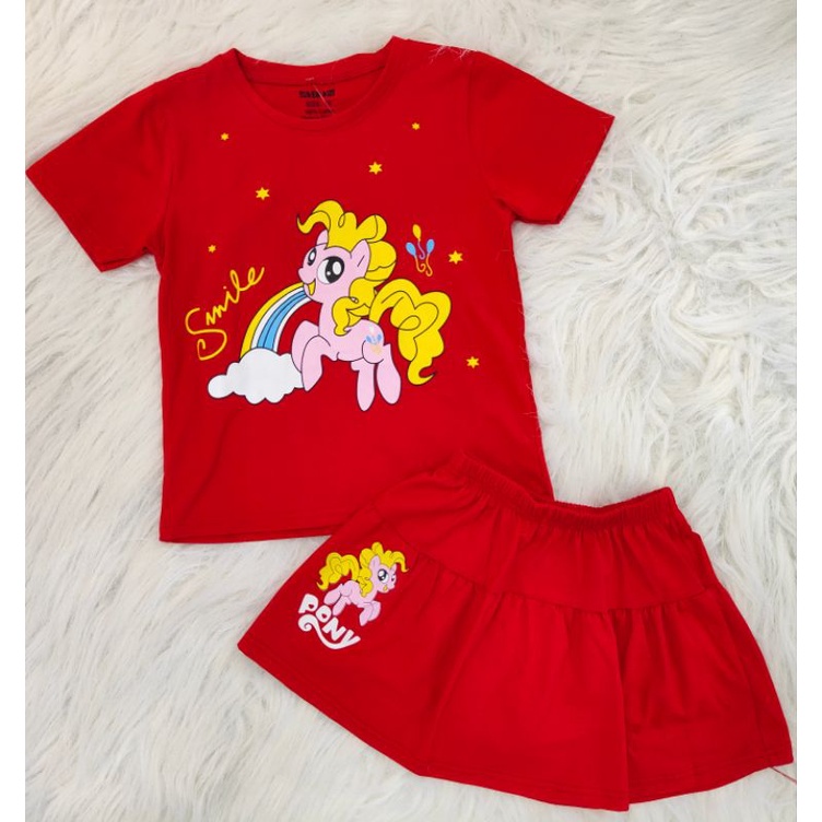 Set Áo Váy Ngựa Pony Cho Bé Gái