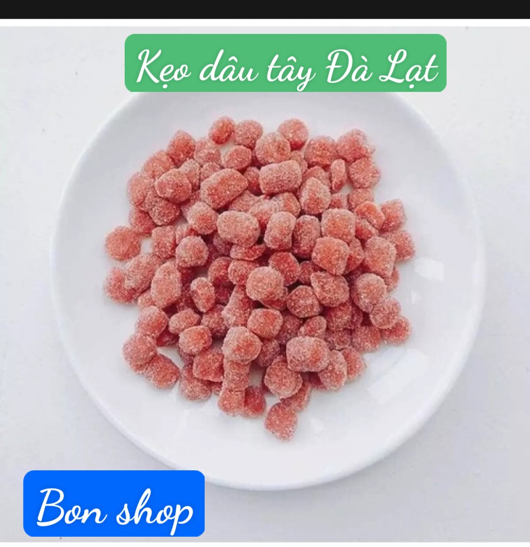 1kg kẹo dâu tây đà lạt- ô mai dâu tây
