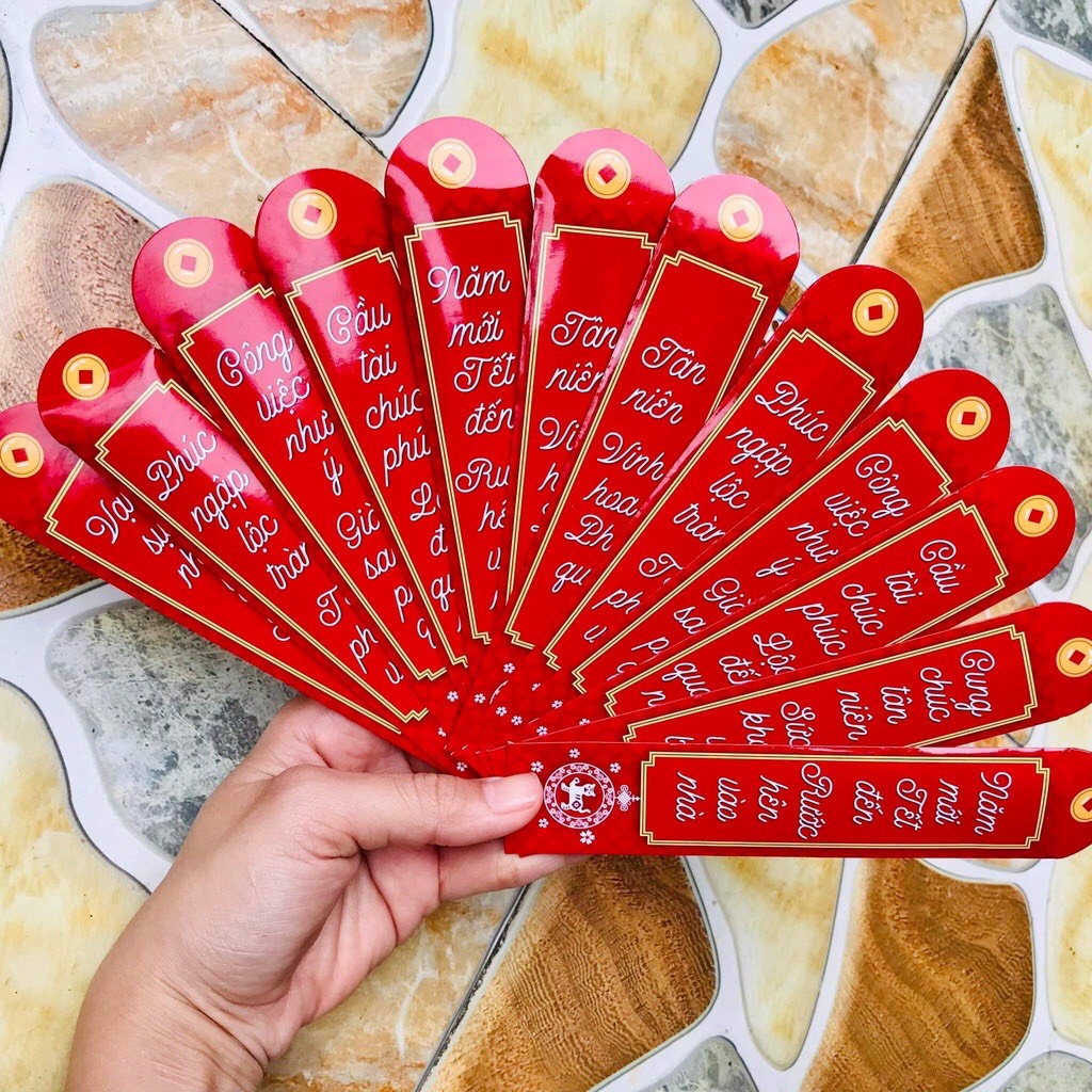 Bao lì xì Gieo quẻ 12 con giáp (xấp 12)