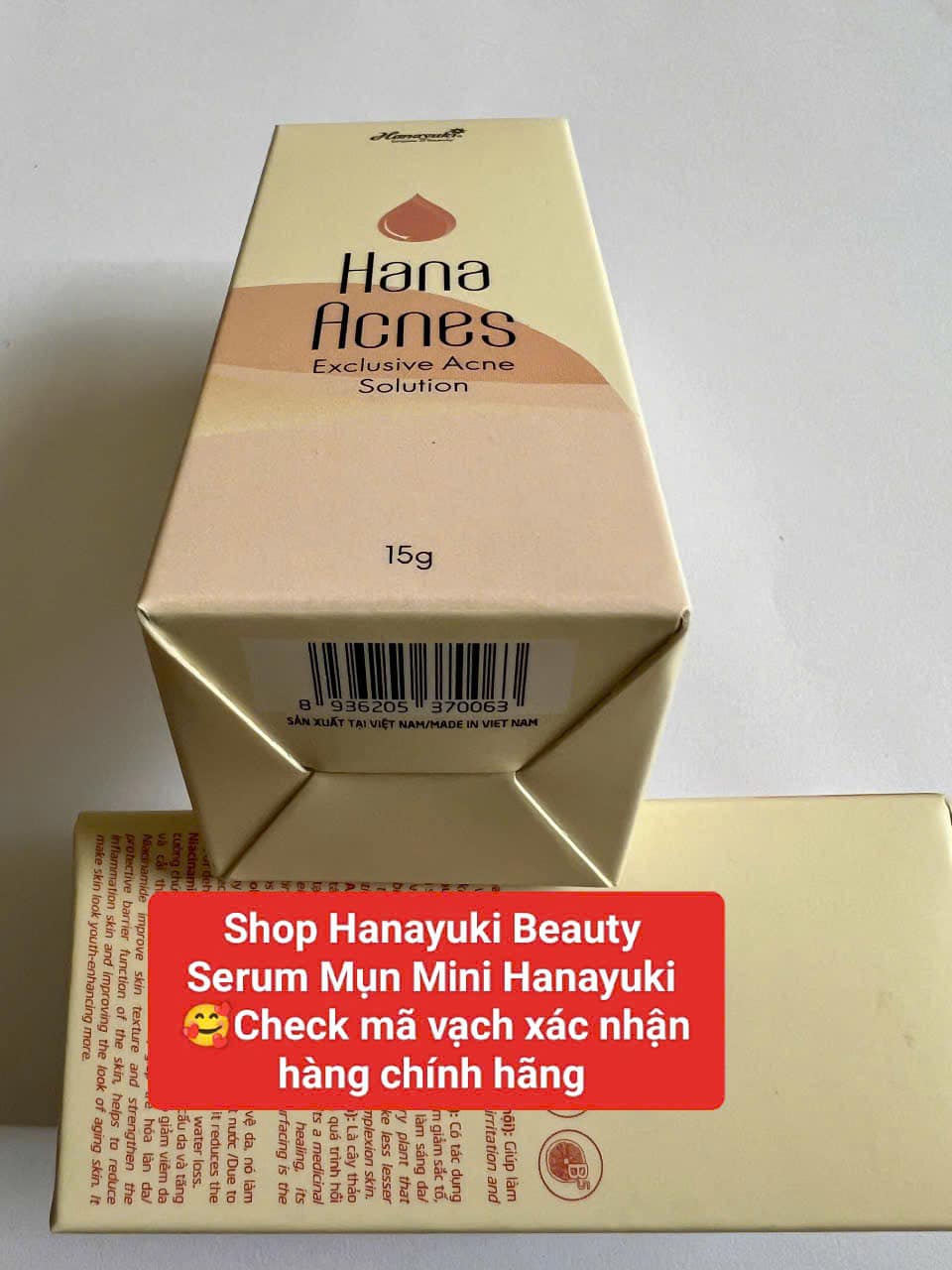[TẶNG VOUCHER 8%+QUÀ] [Chính hãng-Date 2026] SERUM MỤN MINI HANAYUKI 15g-HANA ACNES MINI