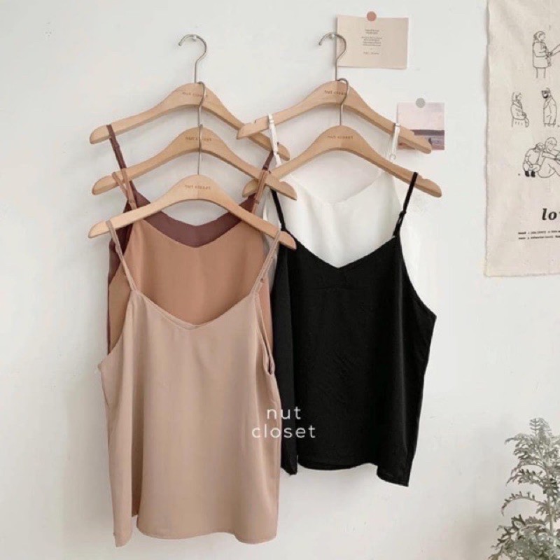 [HCM]ÁO 2 DÂY BASIC VINTAGE SIÊU HOT ÁO 2 DÂY CỔ TIM NHIỀU MÀU KIỂU BASIC DỄ PHỐI ĐỒ