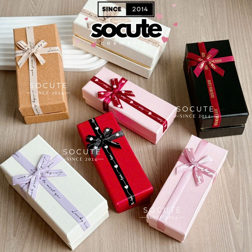 Hộp Quà Đựng Son/ Nước Hoa Mini ( Tặng Kèm Rơm)