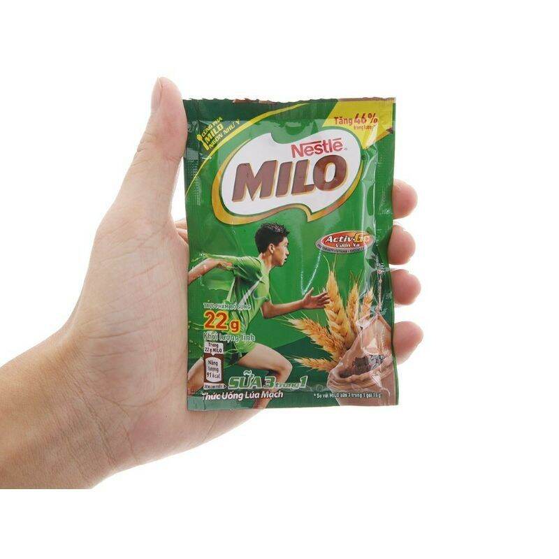 Milo bột dạng gói 22g x dây 10 gói