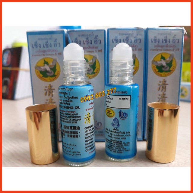 Chai Dầu gió dạng lăn Cheng Cheng Oil 5ml