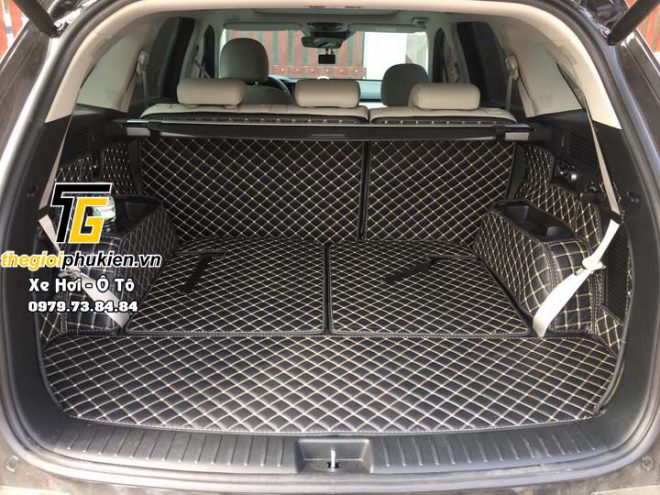 Lót cốp da 6D Kia Sorento 2021 full thành