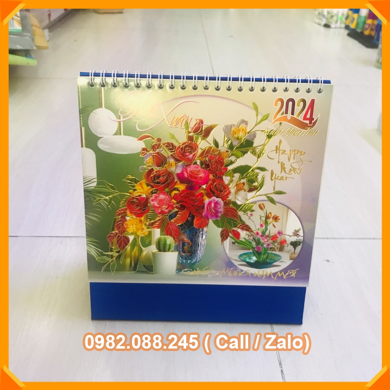 Lịch 2024 - ) lịch để bàn Chữ A ( 16 x 24cm)