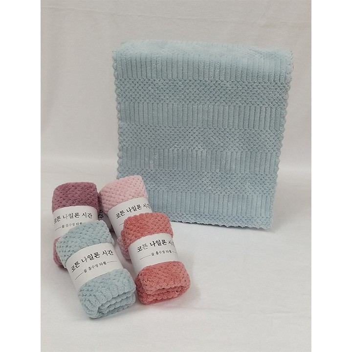 Khăn Mặt Lông Cừu Xuất Hàn Cao Cấp 30x50cm