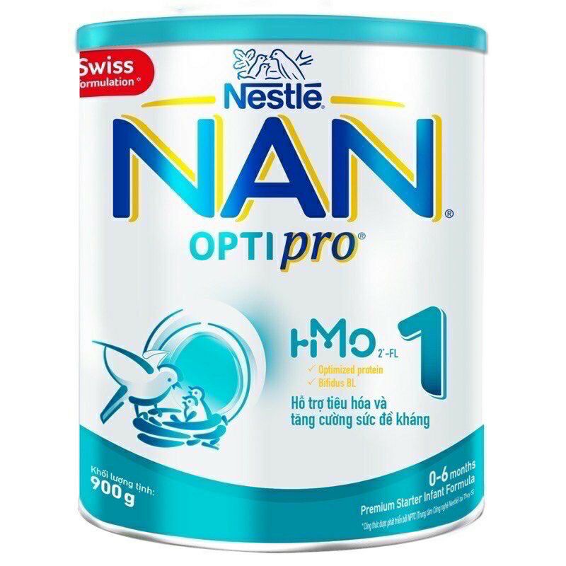 Sữa Bột Nestle NAN OPTIPRO 1 2 3 HM-O Lon 900g
