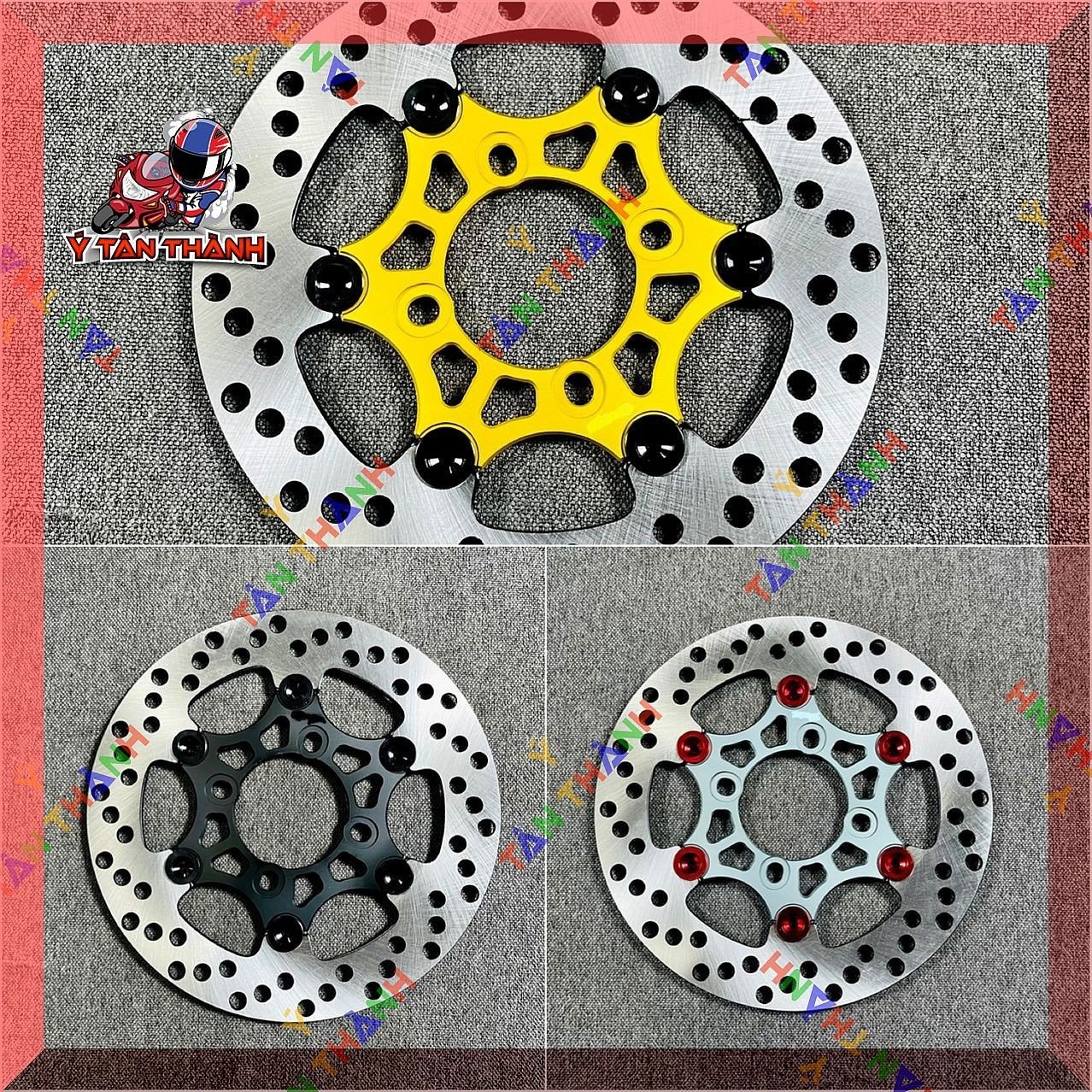 Đĩa thắng AL lòng nhôm 220mm MS07