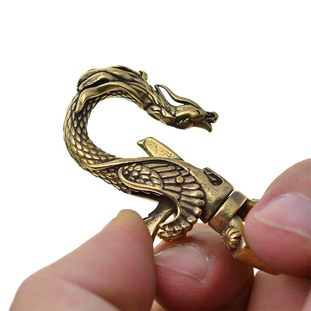 [Đồng Xịn] Móc Khóa Đồng Rồng Keychain Dargon ( Móc Khóa Đồng Thau Phong Thủy )