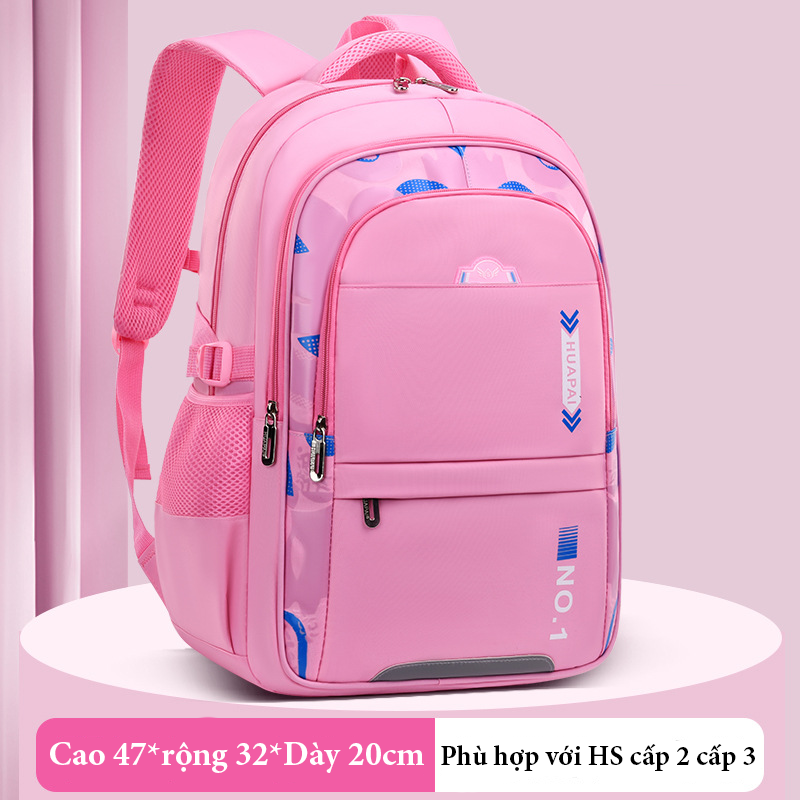 Balo nam nữ, cặp sách Basic chống thấm nước đi học, đi làm, du lịch size 47cm