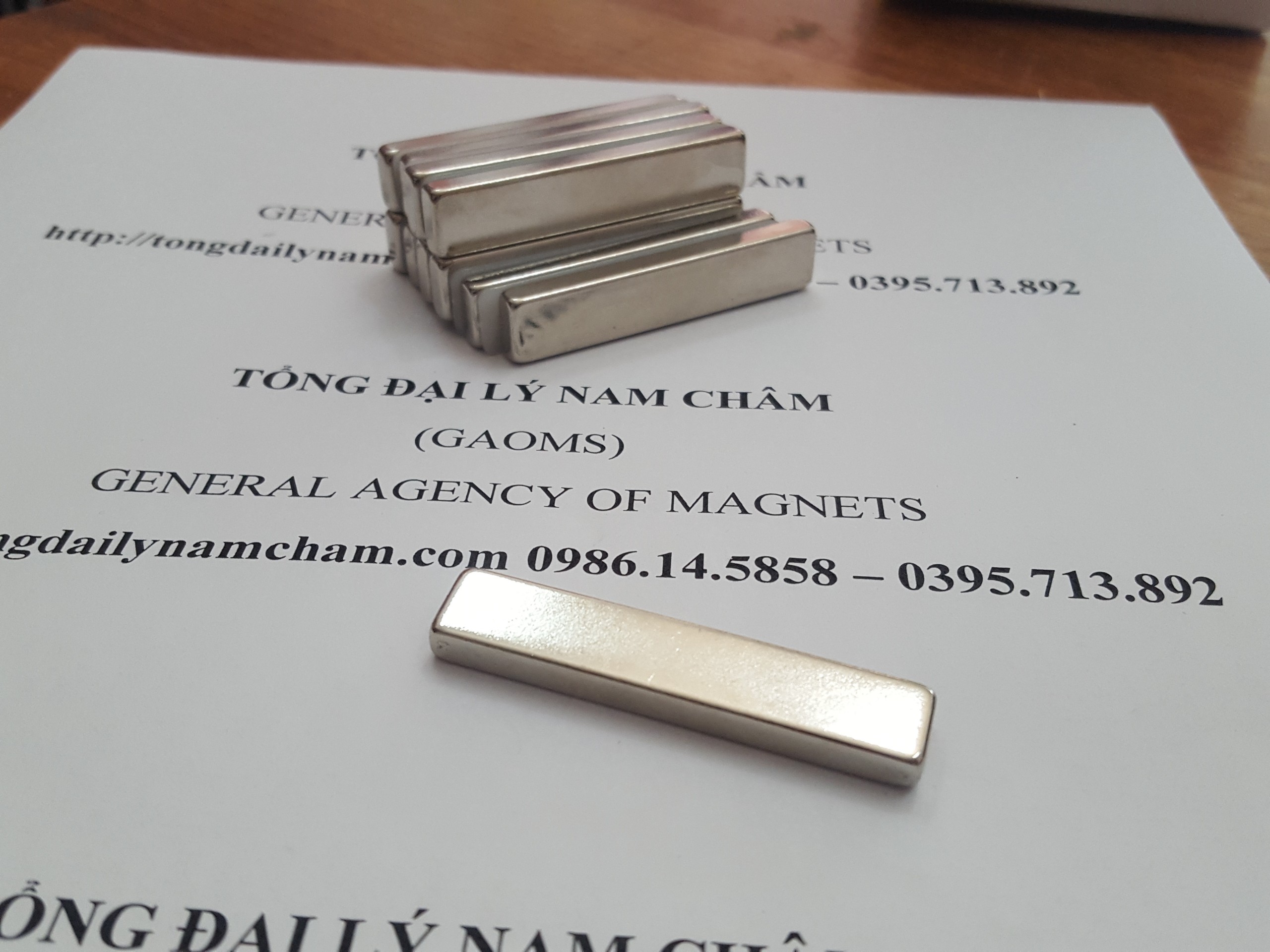 5 viên nam châm 50x10x5mm