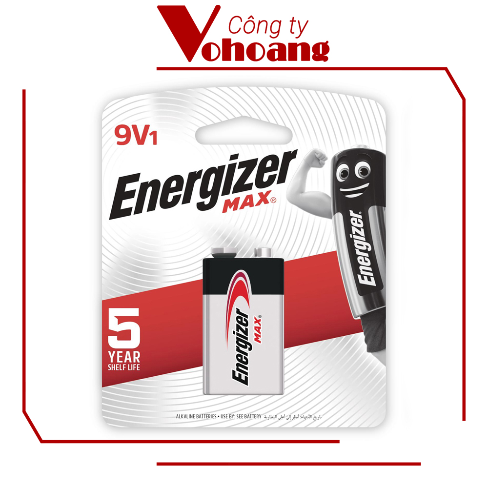 Pin Energizer Max 9V Alkaline 522 BP1 chống chảy