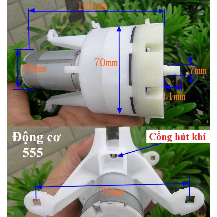 Các Loại Bơm Màng, Động cơ 12V